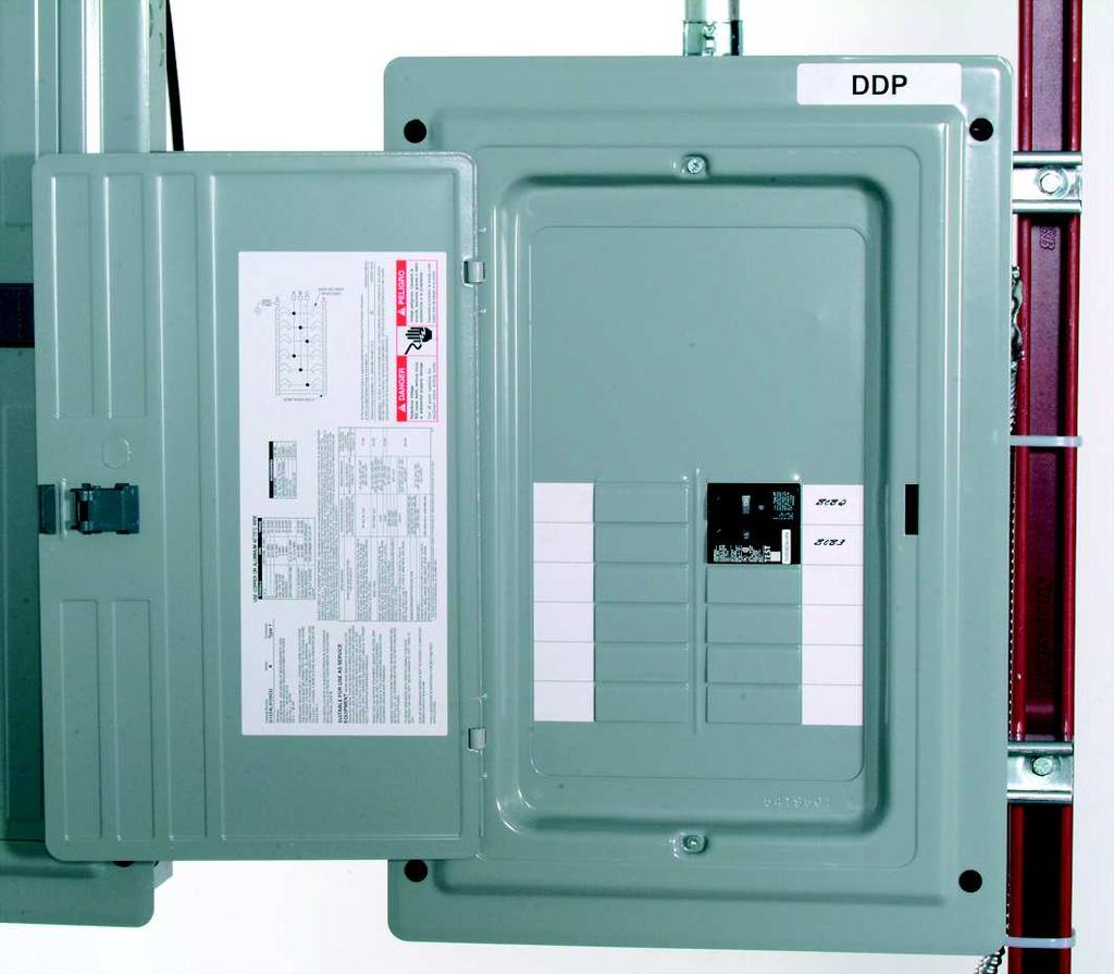 Install the DDP front panel and apply the identification labels required as shown in Figure 44. To do so: Figure 44. DDP with the front panel installed and labels applied. 56.