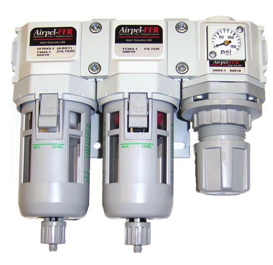 ports) SRG3-1 F5G3 1 FCG3 1 Working fluid Clean compressed air Compressed air Compressed air Compressed air Maximum working pressure 150 psi / 1 MPa 150 psi / 1 MPa 150 psi / 1 MPa 15 to 150 psi /0.