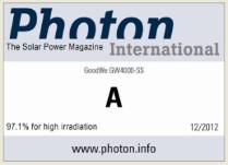 the world Photon test result Double A, ranking top 6th in the world Shine Magazine s Top 10 Solar Inverter Enterprise Government listed High-tech Enterprise Government listed Product - GoodWe ES