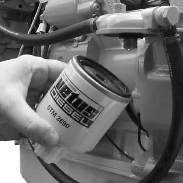 Maintenance Fuel filter replacement Every 500 operating hours. Brandstoffilter, art.