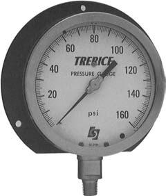 Industrial Gauge 500X Series with Dial s through 12" The Trerice Series 500X Industrial Gauge is designed to withstand the most demanding applications of a variety of industries.
