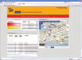 Machine management information is then displayed to users via the LiveLink website, by email or via mobile phone.