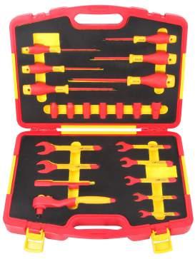 INJECTION INSULATED SET 22PCS DIPPED INSULATED SET 20PCS 81022 3/8" 200 Insulated T-Handle Wrench 3/8" 125 Insulated Extension Bar 3/8" Insulated Socket 8, 10, 12, 13,