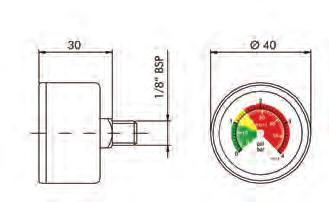 Clogging indicator The Pressure Drop (Dp) through the filter increases during the system operation due to the contaminant retained by the filter element.