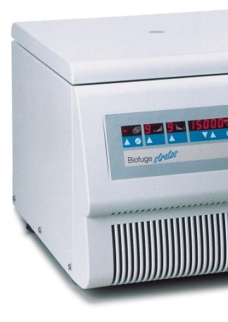 INTELLIGENT Until now, intelligent technology has been reserved for floor standing centrifuges but, for the first time, it has now been used in the design of a refrigerated highspeed table top
