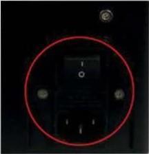 Mains Connection 1. Turn off the power supply switch located on the left side of the centrifuge (press "0"). Power supply switch 2. Plug the centrifuge into grounded electrical sockets only. 3.