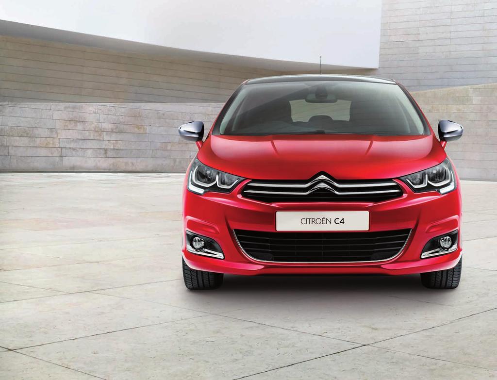FRESH FACED The face of Citroën C4 features an expressive LED lighting signature that sends a clear message about the latest