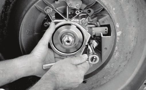 Check with the engine manufacturer for acceptable methods of preventing shaft rotation. See figure 3 for piston stop used to prevent engine rotation. C.
