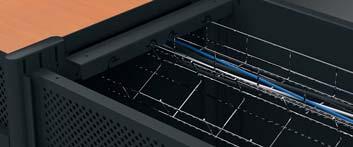 CPU-Tray grants easy access to PCs in the technical pedestal.