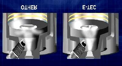 maximum power, but maintaining low emissions. Bowl Piston Animation Current Evinrude DI engines are state of the art, but here in this graphic is how the new Evinrude E-TEC improves on this.