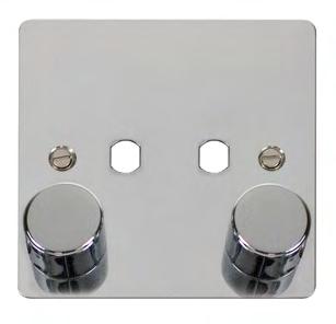Unfurnished Dimmer Plate 1200W Max (Double Plate)