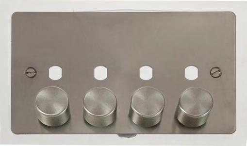 (Double Plate) FP**185 Single Unfurnished Dimmer Plate