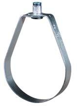 PIP RINGS ig. 69 djustable Swivel Ring, Tapped Per NP Standards Range: 2" through 8" Material: arbon steel inish: Galvanized Service: Recommended for suspension of non-insulated stationary pipe line.