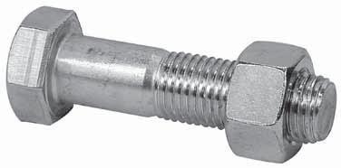 OLTS, NUTS, PINS & U-OLTS Range: merican Standard hexagon head bolts with merican Standard hexagon nuts are stocked in sizes " through " UN thread series. Other sizes are available upon request.