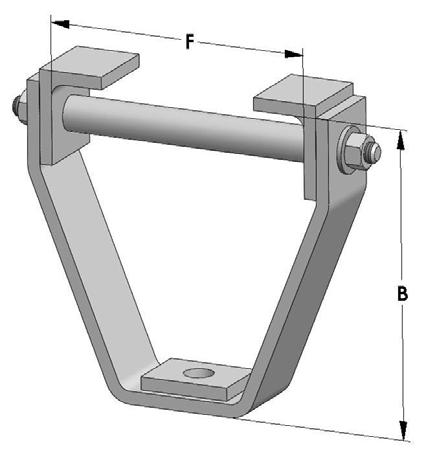 7.18 BG222 BEAM CLAMP When ordering, please quote: 1. Part No. 2. Beam size. Beam size examples are: 200UB22.