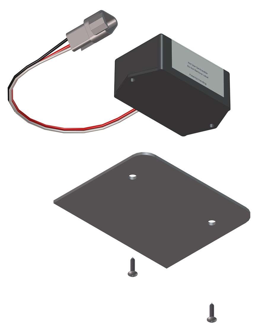 1. Dry fit the mounting plate (Fig. 8) and the rear sensor (Fig.