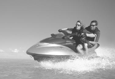Operator Safety Overloading the Watercraft WARNING Overloading a watercraft will significantly reduce vehicle stability and control, which could result in an accident and lead to severe injury or