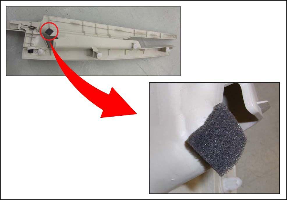 L-SB-0149-10 November 16, 2010 Page 38 of 48 Repair Procedure C: Interior Component Insulation 1. Attach gray foam (5.