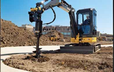 Worksite Pro breakers and augers also work on other John Deere compact machines, so you