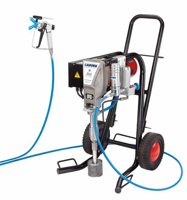 Zeus Airless Powerful - Versatile - Compact - Safe - Easy and limited maintenance Accessorie Ref. K35100 With rigid suction system On trolley 230V Complete with Accessories Ref.