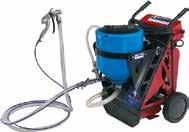 Width 18 cm Total height 100 cm Weight 110 Kg with hose and spray gun 70 Kg 47 Kg with hose and spray gun 17 Kg with