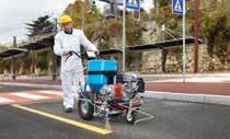 ZEUS LINER MANUAL PUSH High-quality line painting throughout application with sharp and even lines Ease of use and maintenance Ref. 4550 ZEUS LINER Professional airless line striper self-propelled.