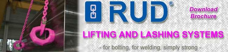 3. Manufacturers RUD sling and lashing systems guarantee safety when lifting and moving loads.