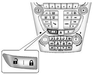 2-8 Keys, Doors, and Windows Power Door Locks Pressing the power lock switch twice or Q on the RKE transmitter twice will override the delayed locking feature and immediately lock