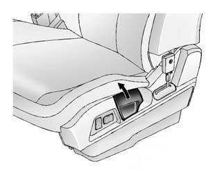 3-6 Seats and Restraints 2. Push and pull on the seatback to make sure it is locked. Power Reclining Seatbacks Memory Seats To recline a manual seatback: 1. Lift the lever. 2. Move the seatback to the desired position, and then release the lever to lock the seatback in place.