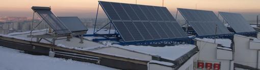 The PV panels are supplying the electricity into the grid via three Sunny Boy inverters of 3,3 kw.