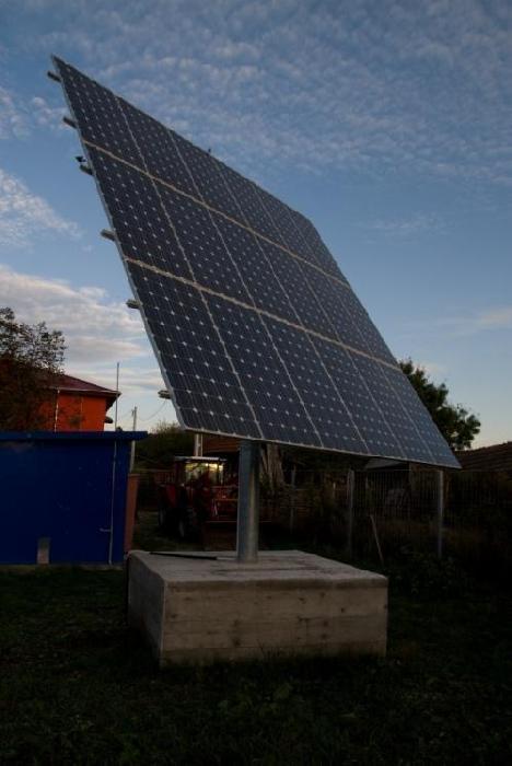 GRID CONNECTED PHOTOVOLTAIC SYSTEM CONTAINING TRACKER AND BACK-UP Location: Varvoru de Jos Dolj County General information: