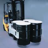 Drum Clamps Used wherever product is stored in drums, including the petroleum, chemical and food processing industries.