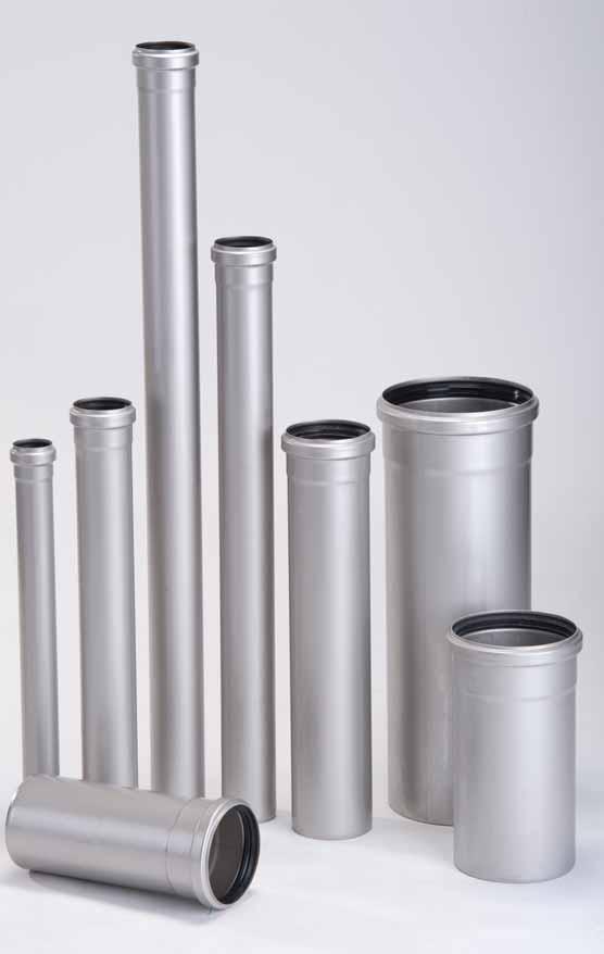 ACO STAINLESS Key Benefits 1. Comprehensive rnge pipe lengths up to 6 metres for dimeters up to 160mm. 2. Ese of instlltion components re lightweight nd push fit for quick ssemly. 3.