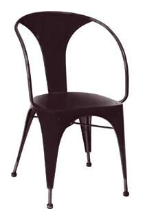 7 kg RELISH INDUSTRIAL ARMCHAIR Red, black, white gloss,
