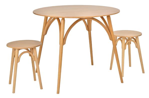0 kg HORTA TABLE Beech frame beech veneer top raw Also available to order as