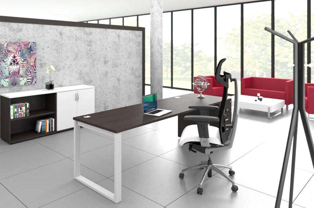 WENGE & WHITE EXECUTIVE OFFICE Desking: Storage: Chair: Sofa: Coffee Table : Straight 1800 x 800mm with