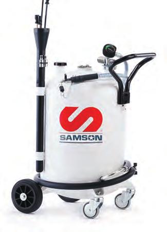 allows an immediate inspection of the waste oil sucked out. Standard Suction Models Model 3736 Portable 18 gallon pressurized evacuation unit for suction of used oil.