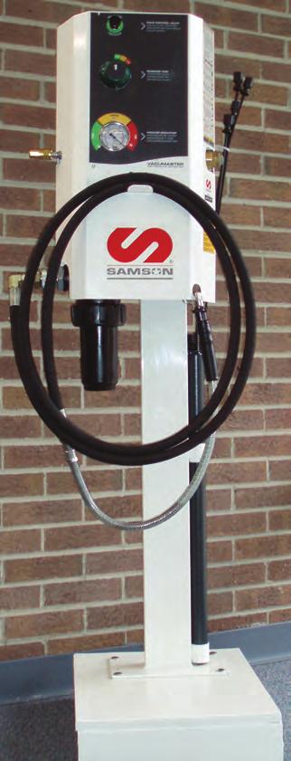 The EVAC-Master Centralized Used Oil Evacuation System. Air Automatic shut off when used oil tank is full.