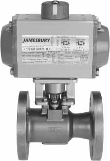 DIN FLANGED BALL VALVES FULL BORE: DN 15 150 PN 16 PN 40 SERIES 9000 ( 916D, 940D) The Jamesbury polymeric-seated flanged ball valves feature a flexible-lip seat design that provides positive