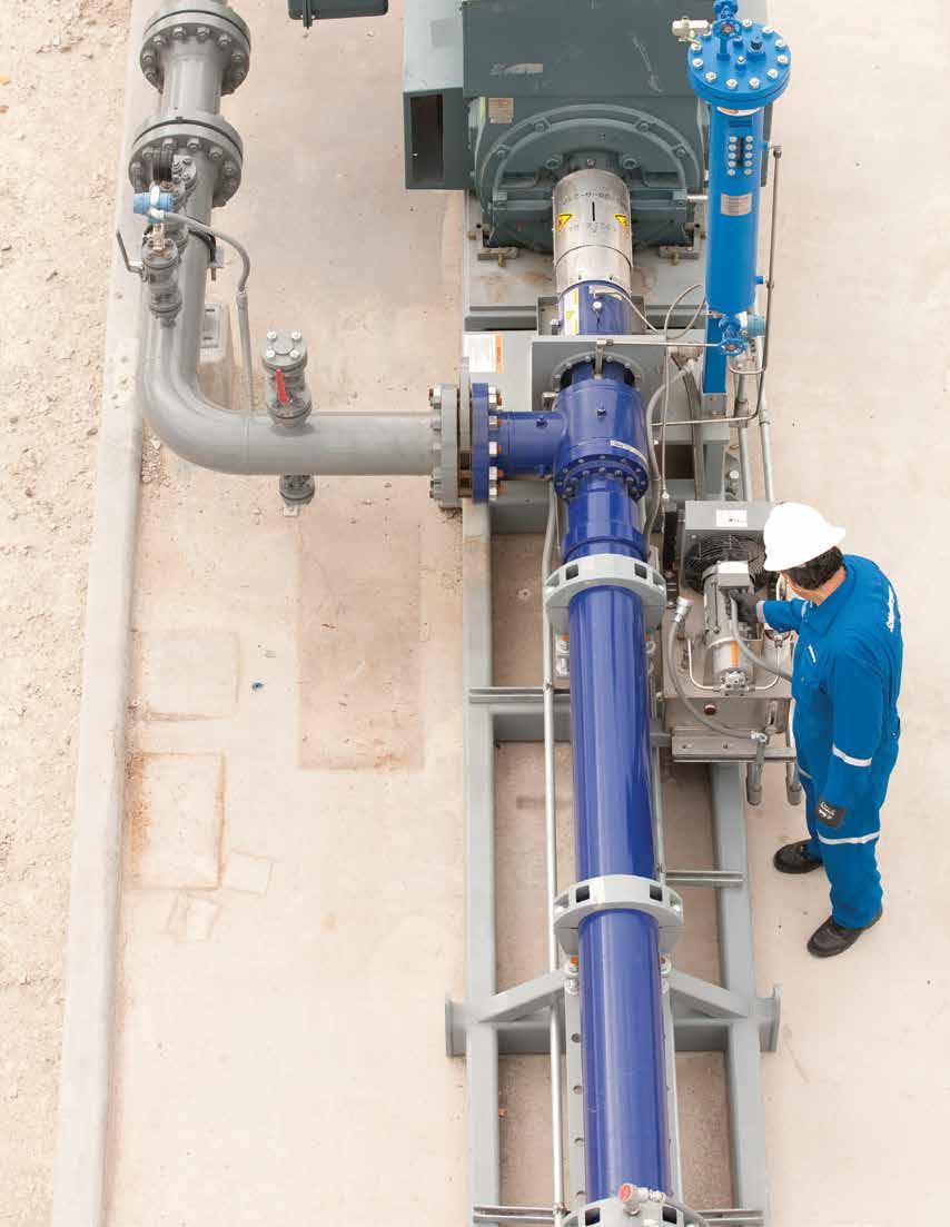 Powerful pumping system Numerous API 610-specificationcompliant features Simple, quick reconfiguration of pumps and motors Ease of commissioning
