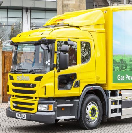 HGV options today EURO VI Meets current AQ but doesn t address CO 2 reduction 100% Biogas Uses gas grid supply & Saves CO 2 based on
