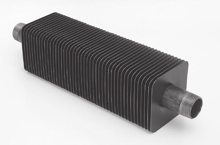 DESIGN FEATURES Vulcan DURA-VANE II finned tube heating combines the smooth-flowing lines of extruded aluminum linear grilles with rugged steel enclosure.
