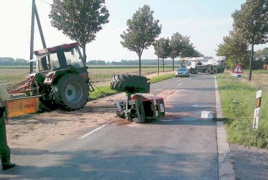 Tractors are the #1 initiating vehicle of the accident 62% Agricultural