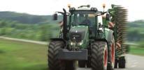 The tractor can be equipped with pneumatic cab suspension and active seat suspension for