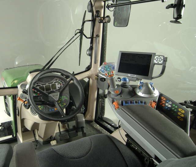 Cab-Control-Elements 1/5 Operation concept New control centre with multifunction armrest and new Varioterminal Complete workplace consists of steering column unit with dashboard and multifunction