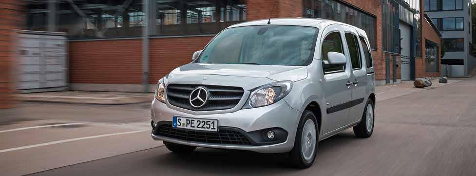 MERCEDES-BENZ VANS PRODUCT RANGE 8 Product Range of Mercedes-Benz Vans Mercedes-Benz Citan Positioning The Citan is an urban delivery van with compact dimensions and a large load compartment, which