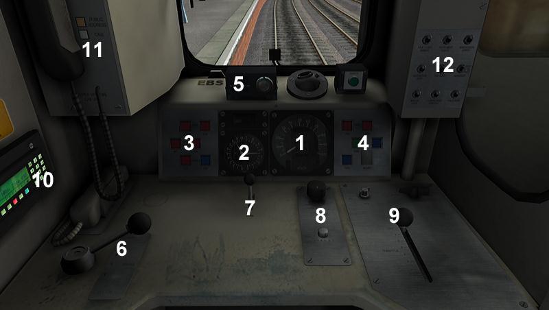4) Key features [v1.0.0] - Automatic Warning System (AWS) self-test routine. - Fully functional destination blind (operates during game-play). - Prototypical headlight operations.