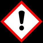 Skin irritation, Category 2B Hazard Pictogram: Signal Word: WARNING Hazard Statements: H304: May be fatal if swallowed and enters airways. H315 + H19: Causes skin and eye irritation.