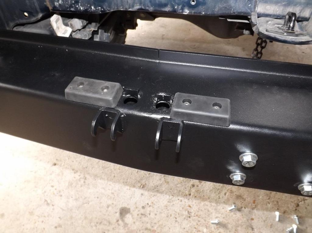 Install the rubber bump rests