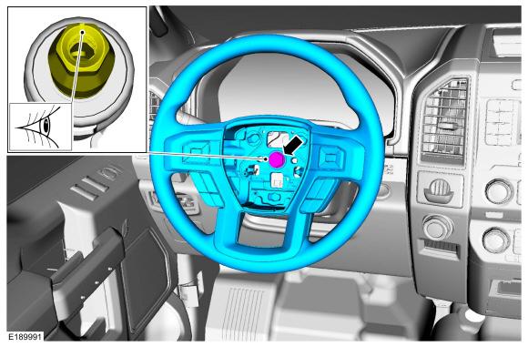 3. NOTE: Make sure the tick-mark on the end of the steering column shaft is